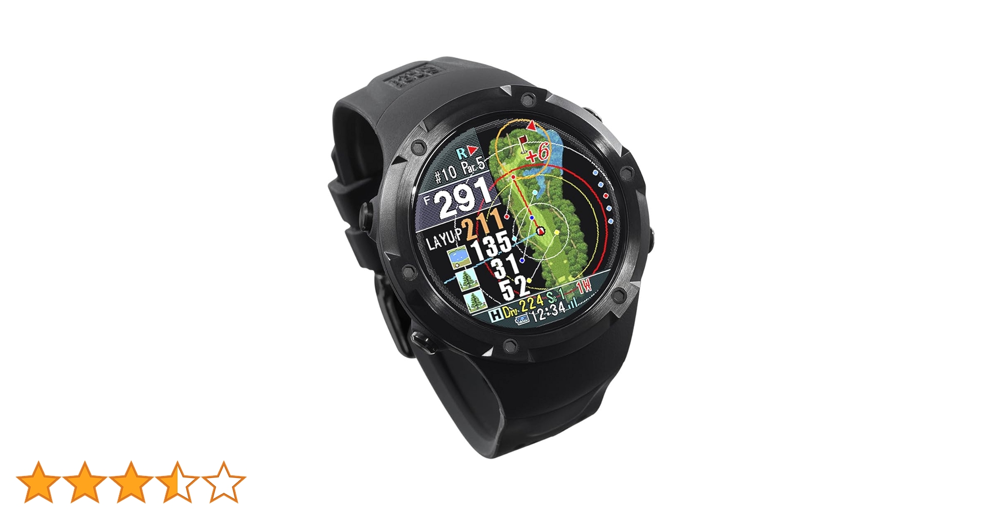 ShotNavi Evolve PRO Black Large Screen Color LCD LCD GPS